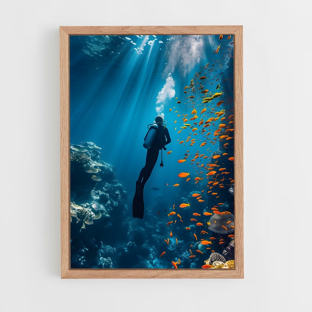 Poster Scuba diving – affiche Plongée sous-marine (vue 4)